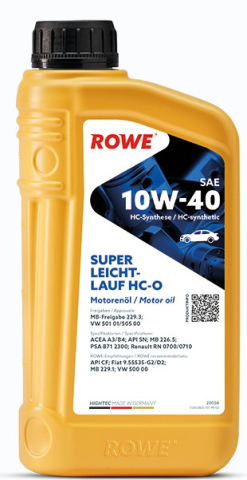 Ulei motor ROWE - Ulei motor ROWE HighTec Super Leichtlauf HCO 10W40 - 1 Litru