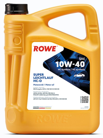 Ulei motor autoturisme - Ulei motor ROWE HighTec Super Leichtlauf HCO 10W40 - 5 Litri