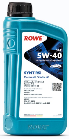 Ulei motor autoturisme - Ulei motor ROWE HighTec Synt RSI 5W40 - 1 Litru
