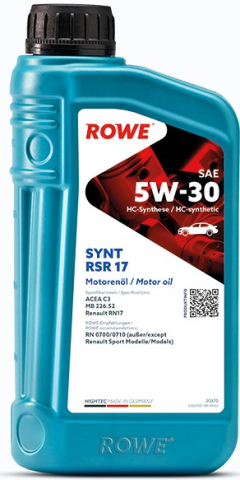 Ulei motor ROWE - Ulei motor ROWE HighTec Synt RSR 17 5W30 - 1 Litru
