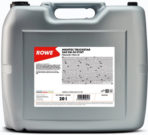 Ulei motor camion si autoutilitara - Ulei motor ROWE HighTec Truckstar 5W30 - 20 Litri