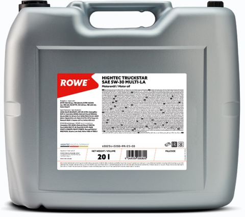 Ulei motor camion si autoutilitara - Ulei motor ROWER HighTec Truckstar 5W30 MULTI-LA - 20 Litri