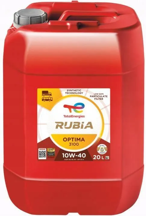 Ulei motor camion si autoutilitara - Ulei motor Total Rubia Optima 3100 (Rubia TIR 8900) 10W40 - 20 Litri