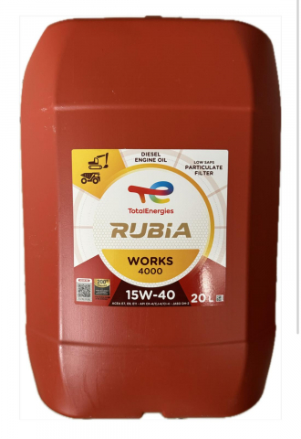 CANISTRE - Ulei motor Total Rubia Works 4000 15W40 - 20 Litri