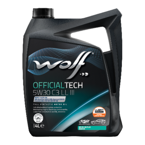 Ulei motor WOLF - Ulei motor Wolf Officialtech 5W30 C3 LL III - 4 Litri