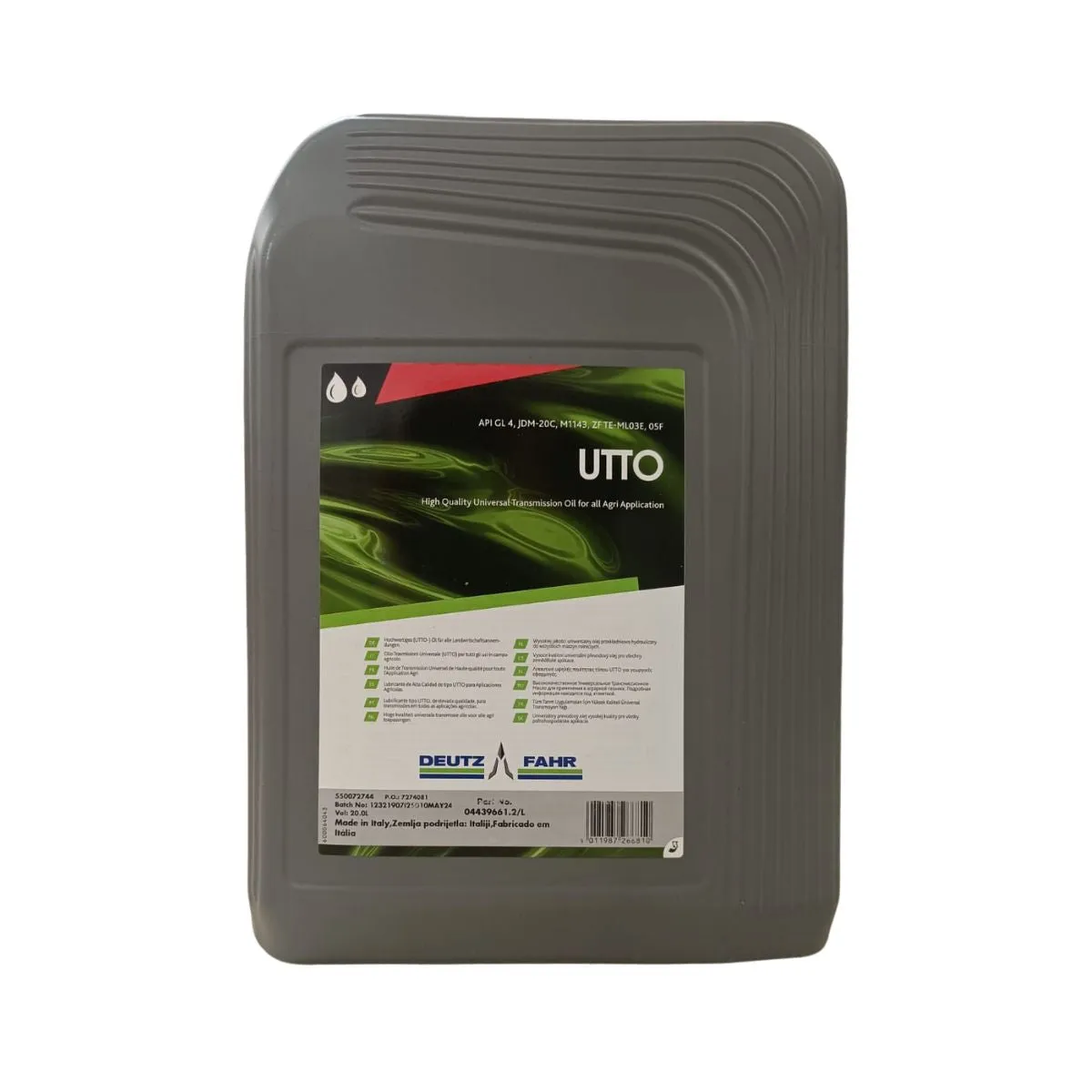 Ulei hidraulic - Ulei multifunctional Deutz-Fahr UTTO - 20 Litri