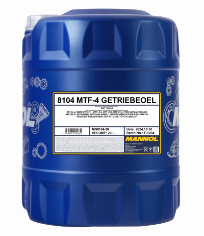 Ulei pentru transmisii - Ulei transmisie MANNOL MTF-4 Gear Oil 75W80 GL-4 - 20 Litri