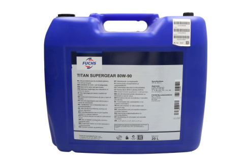 Ulei pentru transmisii - Ulei transmisie manuala Fuchs Titan Supergear 80W90 - 20 Litri