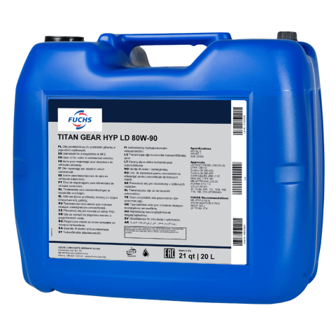 Ulei pentru transmisii - Ulei transmisie manuala si punte Fuchs Titan Gear HYP LD 80W90 - 20 Litri
