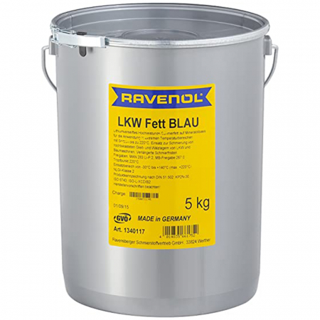 Vaseline si unsori - Vaselina speciala rulmenti Ravenol LKW Fett Blau - 5 KG