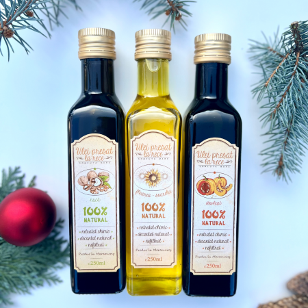 PRODUSE - Cadouri de Crăciun cu Uleiuri Presate la Rece – 100% Naturale | Ulei Șomcuta - Copie