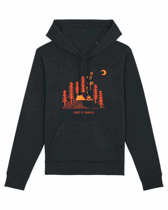 Hanorac unisex Keep it simple (camp on) - UnderThePines.ro [1]