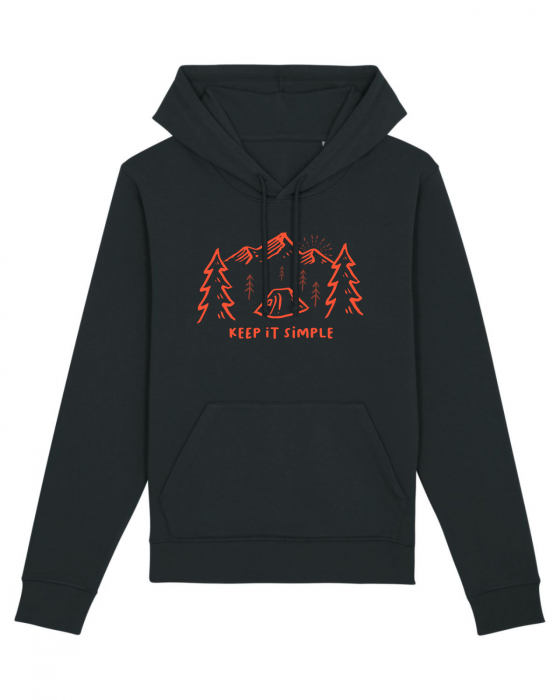 Hanorac unisex Keep it simple (mountain view) - UnderThePines.ro [1]