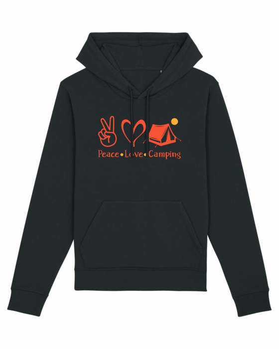 Hanorac unisex Peace Love Camping - UnderThePines.ro [1]