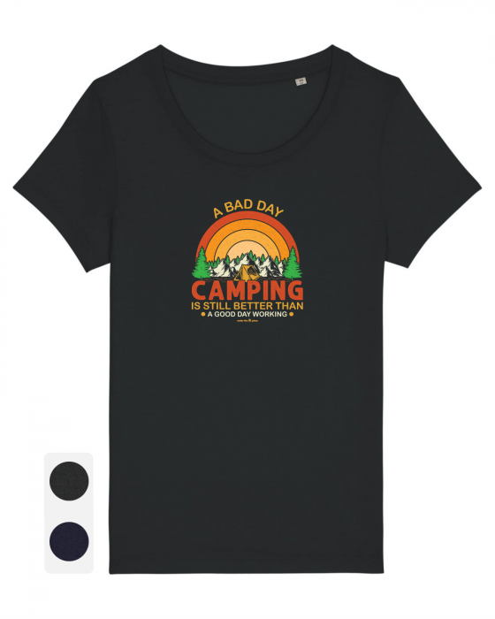 Tricou femei Camping is Better - UnderThePines.ro [1]