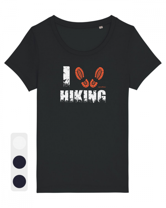 Tricou femei I Love Hiking - UnderThePines.ro [1]