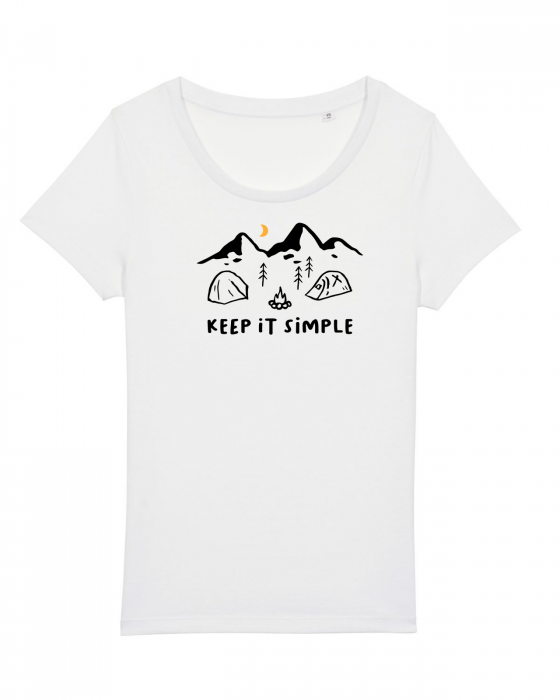 Tricou femei Keep it simple (base camp) - UnderThePines.ro [1]