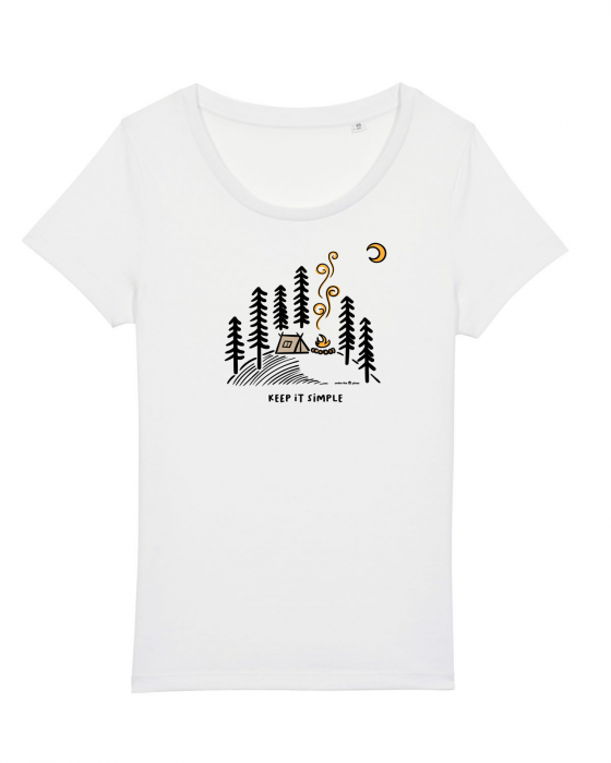 Tricou femei Keep it simple (camp on) - UnderThePines.ro [1]