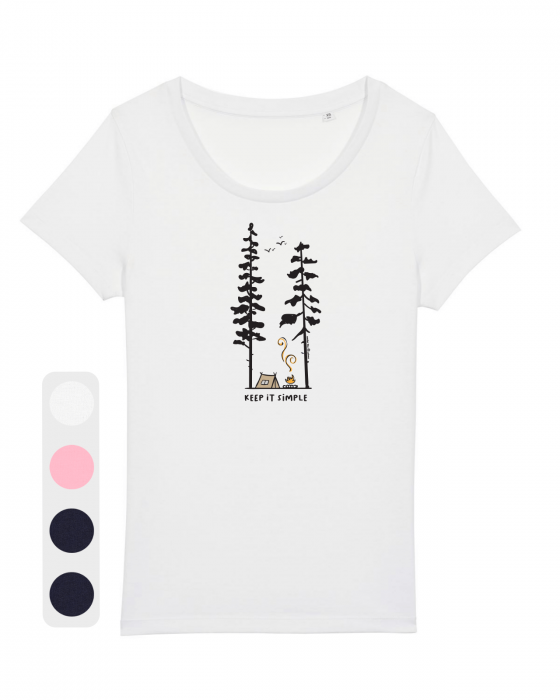 Tricou femei Keep it simple (camping in the woods) - UnderThePines.ro [1]