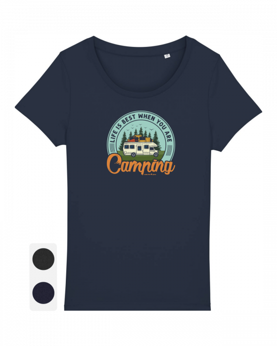 Tricou femei Life is Best When Camping - UnderThePines.ro [1]