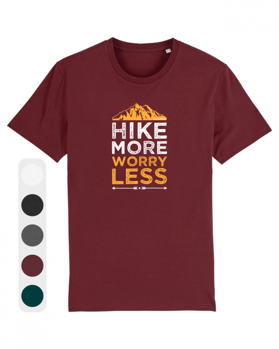 Tricou unisex Hike More Worry Less - UnderThePines.ro [1]