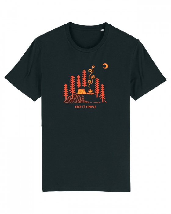 Tricou unisex Keep it simple (camp on) - UnderThePines.ro [1]
