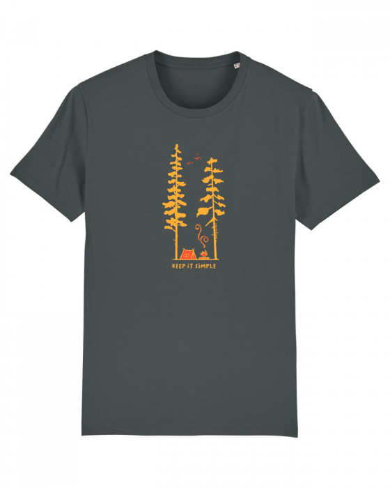 Tricou unisex Keep it simple (camping in the woods) - UnderThePines.ro [1]