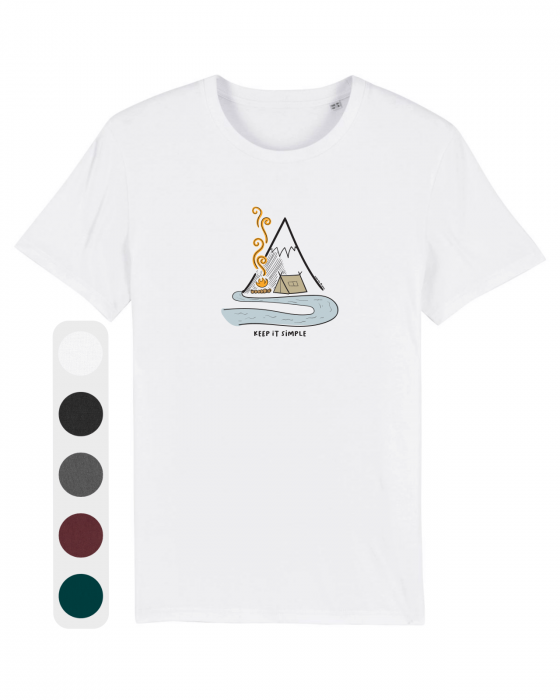 Tricou unisex Keep it simple (on the river) - UnderThePines.ro [1]