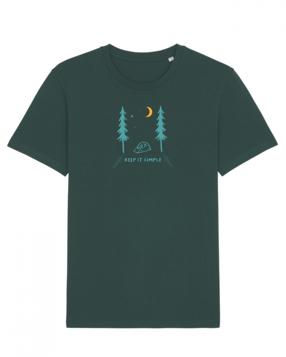 Tricou unisex Keep it simple (under the moon) - UnderThePines.ro [1]