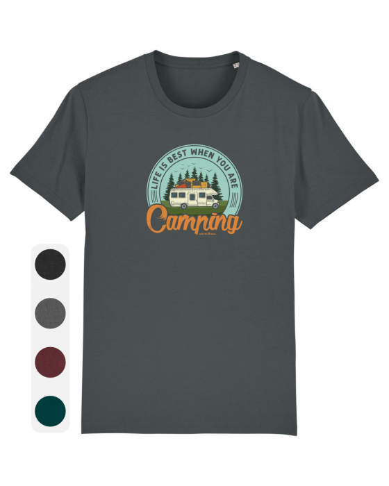 Tricou unisex Life is Best When You Are Camping - UnderThePines.ro [1]