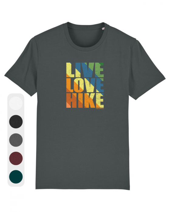 Tricou unisex Live Love Hike - UnderThePines.ro [1]