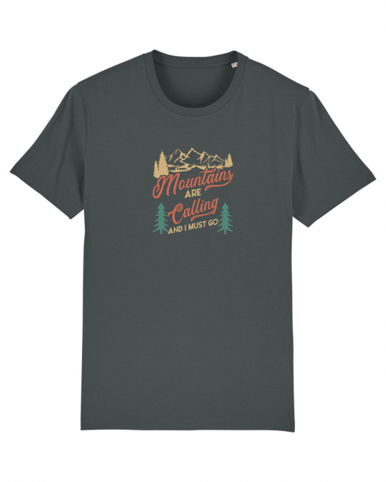 Tricou unisex Mountains are calling - UnderThePines.ro [1]