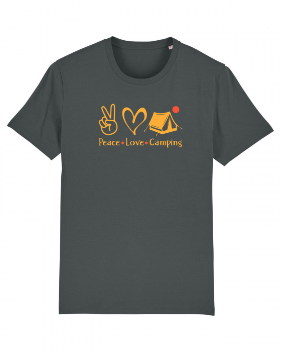 Tricou unisex Peace Love Camping - UnderThePines.ro [1]