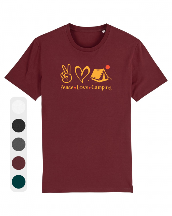 Tricou unisex Peace Love Camping - UnderThePines.ro [1]