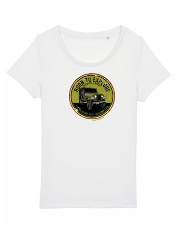 Tricouri femei - Tricou femei Born To Explore - UnderThePines.ro