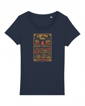 Tricouri femei - Tricou femei Fire Pit Rules - UnderThePines.ro