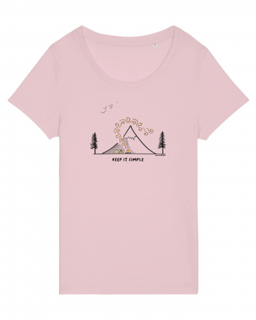 Tricouri femei - Tricou femei Keep it simple (at the base) - UnderThePines.ro
