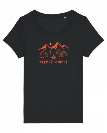 Tricouri femei - Tricou femei Keep it simple (base camp) - UnderThePines.ro