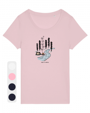 Tricouri femei - Tricou femei Keep it simple (by the water) - UnderThePines.ro