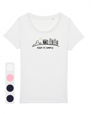 Tricouri femei - Tricou femei Keep it simple (on the road) - UnderThePines.ro