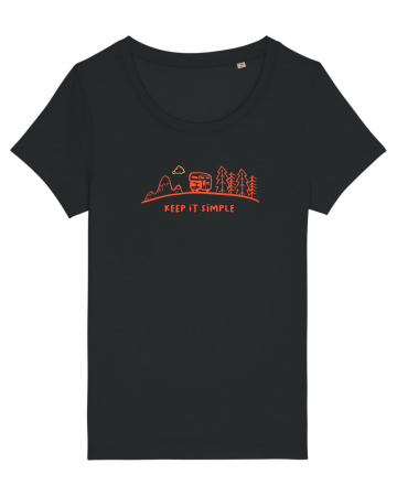 Tricouri femei - Tricou femei Keep it simple (on the road) - UnderThePines.ro