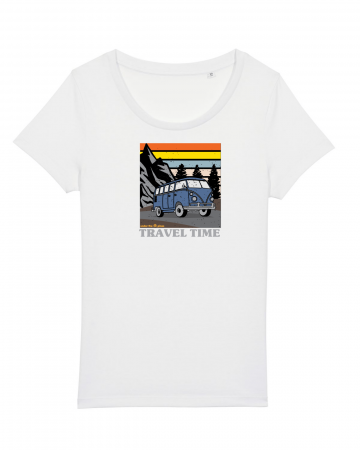 Tricouri femei - Tricou femei Travel Time - UnderThePines.ro