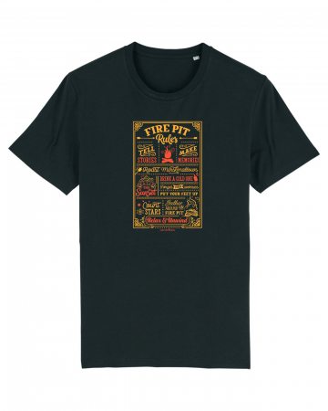Tricouri unisex - Tricou unisex Fire Pit Rules - UnderThePines.ro