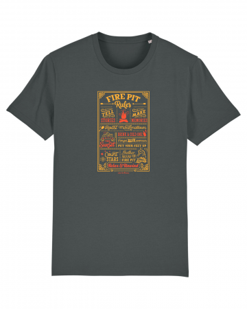 Tricouri unisex - Tricou unisex Fire Pit Rules - UnderThePines.ro