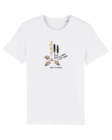 Tricouri unisex - Tricou unisex Keep it simple (camping with friends) - UnderThePines.ro