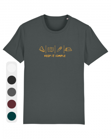 Tricouri unisex - Tricou unisex Keep it simple (essentials) - UnderThePines.ro