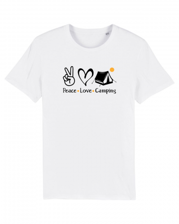 Tricouri unisex - Tricou unisex Peace Love Camping - UnderThePines.ro