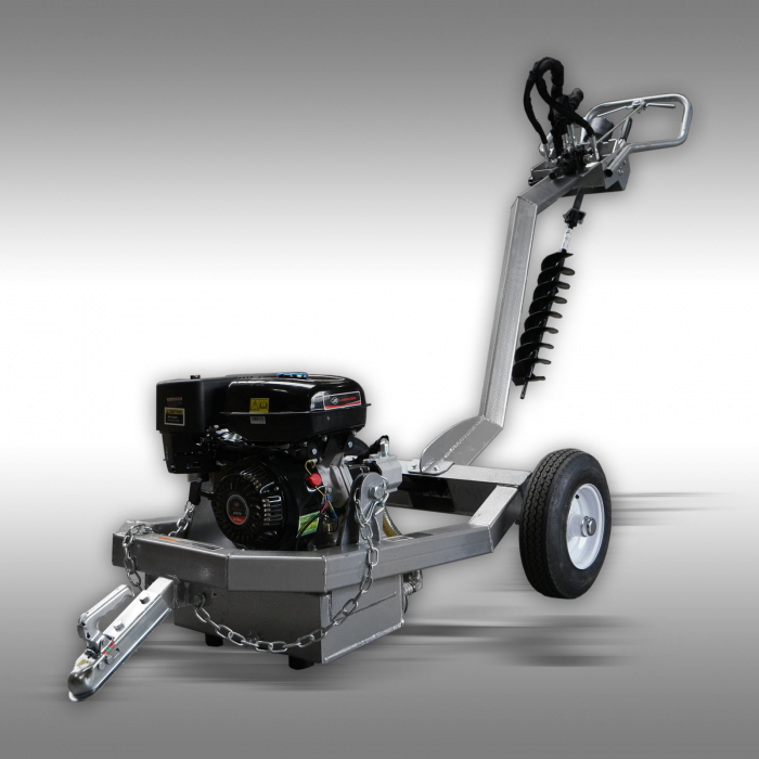 Burghiu hidraulic de pamant Jansen PB-100 cu motor pe benzina de 10CP [5]