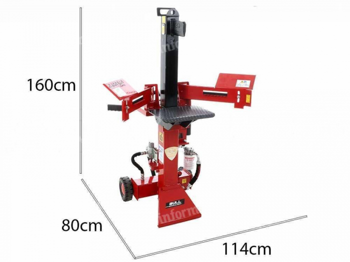 Despicator de lemne, electric, trifazat, 54 cm, Ceccato Olindo, SPLE12FDPT [2]