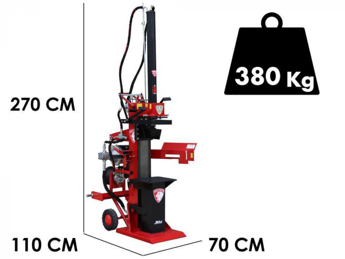 Despicator de lemne, electric, trifazat / tractor 18-50 CP,  Ceccato Olindo, SPLET16 [2]